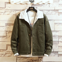 Exquisite Corduroy Cotton Padded Jacket  Fashion Clothes