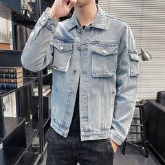 Fashion Blue Trendy Casual Clothes Denim Clothes