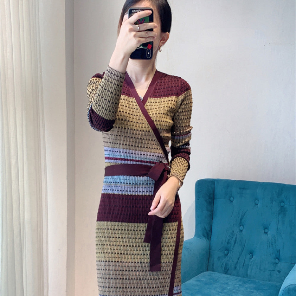 Women's Knit Dress - Fashion Slim Fit