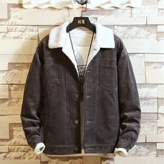 Exquisite Corduroy Cotton Padded Jacket  Fashion Clothes