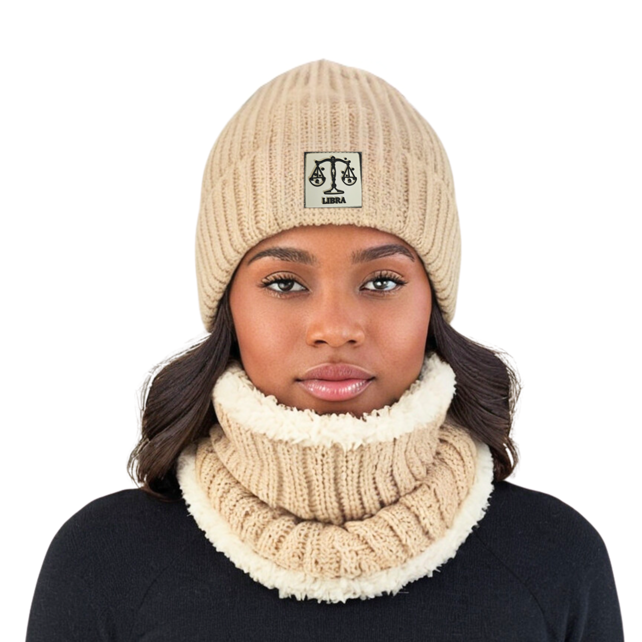 Beige Beanie Hat for Men, Women, and Kids