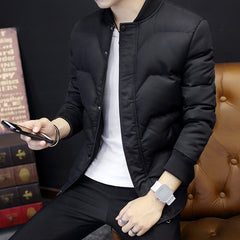 Male Fashion Simple Cotton Jacket Clothes